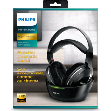 Philips SHD8850 12 auscultador Auscultadores Sem fios Fita de cabeça Música Preto