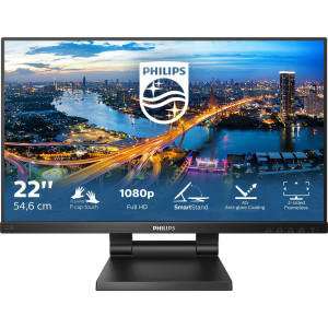Philips B Line 222B1TC 00 monitor de ecrã 54,6 cm (21.5") 1920 x 1080 pixels Full HD LED Ecrã táctil Preto