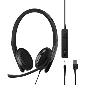 EPOS ADAPT 165T USB II Auscultadores Com fios Fita de cabeça Escritório Call center USB Type-A Preto
