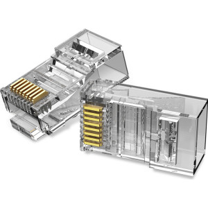 Vention IDDR0-100 conector RJ-45 Transparente