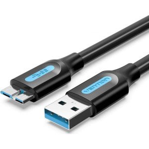 Vention COPBF cabo USB USB 2.0 1 m USB A Micro-USB B Preto