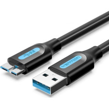 Vention COPBF cabo USB USB 2.0 1 m USB A Micro-USB B Preto