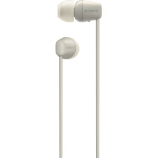 Sony WI-C100 Auscultadores Sem fios Intra-auditivo Chamadas Música Bluetooth Bege