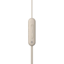 Sony WI-C100 Auscultadores Sem fios Intra-auditivo Chamadas Música Bluetooth Bege