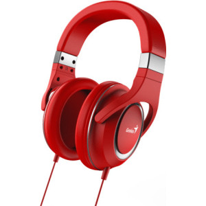 Genius Computer Technology HS-610 Auscultadores Com fios Fita de cabeça Chamadas Música Vermelho