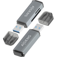 AISENS ASCR-2A09-GR leitor de cartões USB 3.2 Gen 1 (3.1 Gen 1) Type-A Cinzento