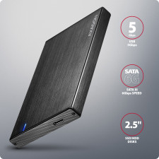 Axagon Compartimento HDD SSD Preto 2.5"