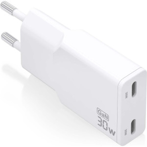 AISENS ASCH-30W2P048-W carregador de dispositivos móveis Câmara digital, MP3, MP4, Telemóvel, Navigator, Computador portátil,
