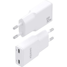 AISENS ASCH-30W2P048-W carregador de dispositivos móveis Câmara digital, MP3, MP4, Telemóvel, Navigator, Computador portátil,