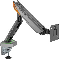 AISENS DT49TSRRGB-347 montagem e suporte para monitores 124,5 cm (49") Secretária Preto, Cinzento