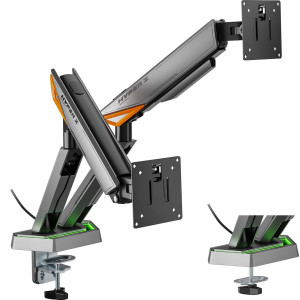AISENS DT38TSRRGB-349 montagem e suporte para monitores 96,5 cm (38") Secretária Preto, Branco
