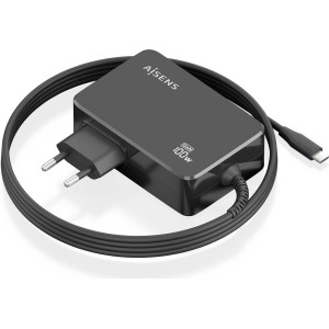 AISENS ASCH-1PD100WL50-BK carregador de dispositivos móveis Câmara digital, GPS, Telemóvel, Computador portátil, Smartphone,