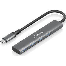 AISENS A109-0943 base & duplicador de portas Com fios USB 3.2 Gen 1 (3.1 Gen 1) Type-C Cinzento
