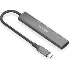 AISENS A109-0943 base & duplicador de portas Com fios USB 3.2 Gen 1 (3.1 Gen 1) Type-C Cinzento