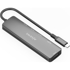AISENS ASUC-6P024-GR base & duplicador de portas Com fios USB 3.2 Gen 1 (3.1 Gen 1) Type-C Cinzento