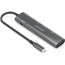 AISENS ASUC-7P027-GR base & duplicador de portas Com fios USB 3.2 Gen 1 (3.1 Gen 1) Type-C Cinzento