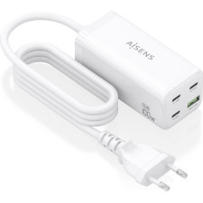 AISENS ASCH-100W4P053-W carregador de dispositivos móveis Universal Branco AC Carregamento rápido Interior