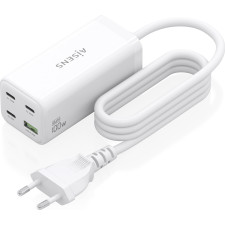 AISENS ASCH-100W4P053-W carregador de dispositivos móveis Universal Branco AC Carregamento rápido Interior
