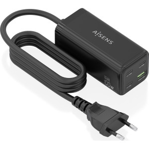 AISENS ASCH-100W4P054-BK carregador de dispositivos móveis Universal Preto AC Carregamento rápido Interior