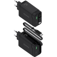 AISENS ASCH-65W3P071-BK carregador de dispositivos móveis Câmara digital, GPS, Telemóvel, Computador portátil, Smartphone,