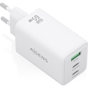 AISENS ASCH-65W3P072-W carregador de dispositivos móveis Câmara digital, GPS, Telemóvel, Computador portátil, Smartphone,