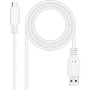 Nanocable 10.01.2101-W cabo USB USB 2.0 1 m USB C USB A Branco