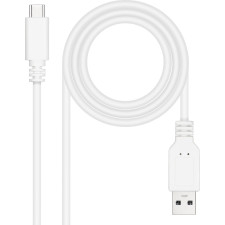 Nanocable 10.01.2101-W cabo USB USB 2.0 1 m USB C USB A Branco