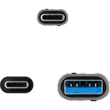 Nanocable Cabo USB 3.2 Gen2x2 20Gbps 5A 100W, USB-C+USB-A M a USB-C M, 1m