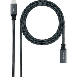 Nanocable 10.01.4501-L150-COMB cabo USB USB 3.2 Gen 2x2 1,5 m USB C Preto