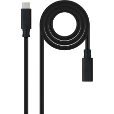 Nanocable 10.01.4502 cabo USB USB 3.2 Gen 2x2 2 m USB C Preto