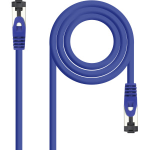 Nanocable 10.20.2001-BL cabo de rede Azul 1 m Cat8.1 S FTP (S-STP)