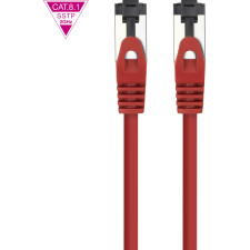 Nanocable 10.20.2001-R cabo de rede Vermelho 1 m Cat8.1 S FTP (S-STP)