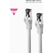 Nanocable 10.20.2003 cabo de rede Cinzento 3 m Cat8.1 S FTP (S-STP)