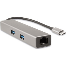 CoolBox Hub miniDOCK4 USB-C Com fios USB 3.2 Gen 1 (3.1 Gen 1) Type-C Aço