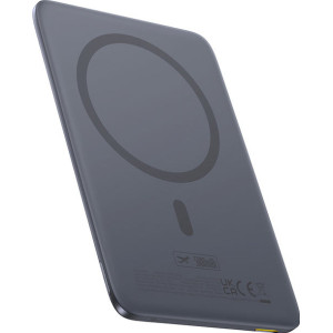 Baseus PicoGo Ultra-Slim 5000 mAh Carregamento wireless Cinzento
