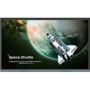 BenQ RE6504 Plasma interativo 165,1 cm (65") 450 cd m² 4K Ultra HD Preto, Cinzento Ecrã táctil Processador built-in Android