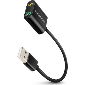 Axagon ADA-12 USB 2.0 Stereo Audio Mini-Adapter 15 cm Kabellänge - Kabel - Audio Multimedia 2.0 canais
