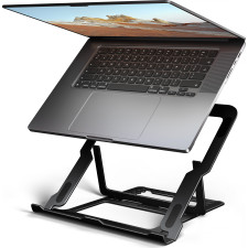 Axagon STND-LAB Laptop-Ständer, höhenverstellbar, faltbar, Aluminium Suporte para portáteis e tablets Preto 43,9 cm (17.3")