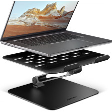 Axagon STND-LQB Laptop-Ständer, Doppelgelenk, höhenverstellbar, faltbar Suporte para portáteis e tablets Preto 43,9 cm (17.3")
