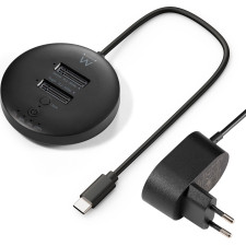 Ewent EW7078 Docking Station para Discos Rígidos USB 3.2 Gen 1 (3.1 Gen 1) Type-C Preto