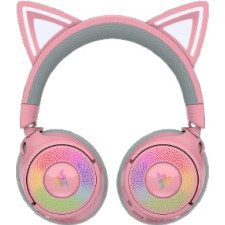 Razer Kraken Kitty V3 Pro - Quartz Auscultadores Com fios e sem fios Fita de cabeça Jogos USB Type-A Bluetooth Rosa