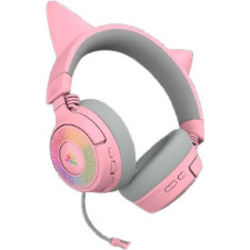 Razer Kraken Kitty V3 Pro - Quartz Auscultadores Com fios e sem fios Fita de cabeça Jogos USB Type-A Bluetooth Rosa
