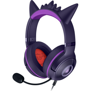 Razer Kraken Kitty V2 - Pokemon Gengar Ed. Auscultadores Com fios Fita de cabeça Jogos USB Type-A Rosa