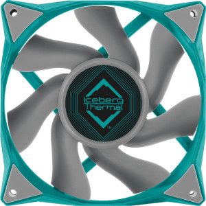 Iceberg Thermal IceGALE Caixa de computador Ventoinha 12 cm Verde-azulado 1 unidade(s)
