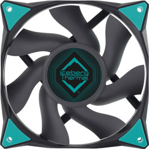 Iceberg Thermal IceGALE Caixa de computador Ventoinha 12 cm Preto 1 unidade(s)