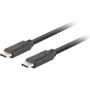 Lanberg CA-CMCM-32CU-0018-BK cabo USB USB 3.2 Gen 2 (3.1 Gen 2) 1,8 m USB C Preto