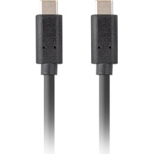 Lanberg CA-CMCM-32CU-0018-BK cabo USB USB 3.2 Gen 2 (3.1 Gen 2) 1,8 m USB C Preto