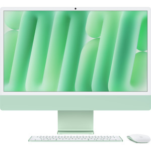 Apple iMac Apple M M4 59,7 cm (23.5") 4480 x 2520 pixels PC All-in-One 16 GB 256 GB SSD macOS Sequoia Wi-Fi 6E (802.11ax) Verde