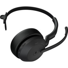 Jabra Evolve2 55 Auscultadores Sem fios Fita de cabeça Escritório Call center USB Type-C Bluetooth Suporte de carregamento Preto