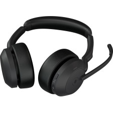 Jabra Evolve2 55 Auscultadores Sem fios Fita de cabeça Escritório Call center USB Type-C Bluetooth Suporte de carregamento Preto